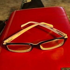 See-sons change and so do your eye looks.Versace frames and Versace case (black)